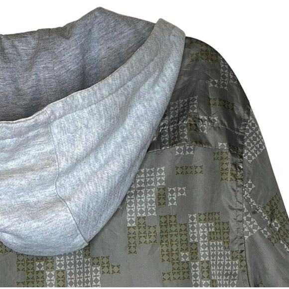 David Bitton Buffalo Mens Windbreaker Full Zip Jacket Camo Lined Hooded Size L - Picture 8 of 11